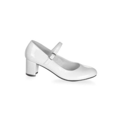 Funtasma by Pleaser Women's Schoolgirl-50 Mary Jane,White Patent,8 M US