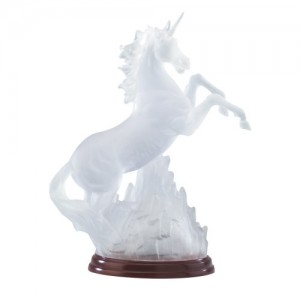 Gifts & Decor Frosted Unicorn Light Decorative Statue Rainbow Light