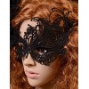 Happy Sailed Women's Halloween Masquerade Party Gothic Black Lace Mask, One Size Black