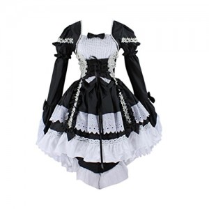 Hee Grand Women Evening Party Dress Cosplay Costume Lolita Gothic Dress Black Hee Grand Women Evening Party Dress Cosplay Costume Lolita Gothic Dress Black