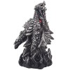 Magical Fire Breathing Dragon Head Incense Burner Holder for Scented Cones in Mythical Statues & Sculptures As Gothic Style Medieval Home Decor for...