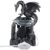Mythical Winged Dragon Guarding Castle Electric Oil Warmer or Wax Tart Burner for Decorative Medieval & Gothic Decor Statues and Figurines As Aroma...
