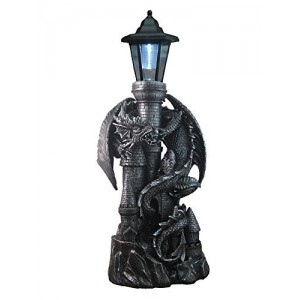 ih casa décor DW-41569 Resin Dragon with Lantern