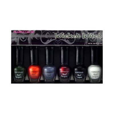 Klean Color Wicked Witch Gothic Nail Lacquer Mini Collection .17 oz Klean Color