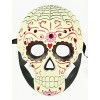 Women's Day The Dead Dia de Los Muertos Mask Crystals (Red)