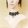 LEFINIS Black Rose Bead Popular Girl Gothic Lolita Black Lace Collar Choker Necklace