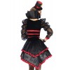 Leg Avenue Women's Victorian Vamp Steampunk Costume, Black/Burgundy, Small