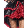 Leg Avenue Women's Victorian Vamp Steampunk Costume, Black/Burgundy, Small