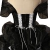 Lemai Vintage Black and White Ball Gown Off Shoulder Gothic Victorian Wedding Dresses US 22W