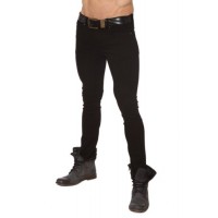 Lip Service Jeans Mens Needle Leg Revised Junkie Fit Skinny Black Jeans