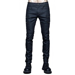 Skinny Black Stretch Twill Waxed Moto Jeans Skinny Black Stretch Twill Waxed Moto Jeans