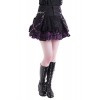 Lolita Charm Women's Punk Lolita Nana Skirt-One Size-Black and Purple