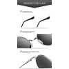 Menton Ezil Round Vintage Mirror Lenses UV protection Polarized unisex Small Hippie Syle Sunglasses for Men With Black Silver Metal Frame Black Len...