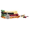 Mudra Crafts Tibetan Buddhist Handmade Meditation Altar Ritual Yoga Vajra Bell Dorje Set, Wood Prayer Beads with a Mandala Charm (Small, Traditiona...