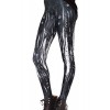 OUCHI Women Casual Digital Print Full Length Stretchy Sheath Tight Leggings One Size Gothic Black