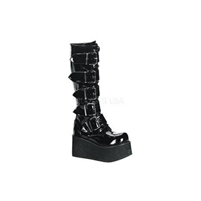 Demonia by Pleaser Men's Trashville-518 Goth Boot,Black Patent,13 M US