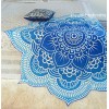 Popular Handicrafts Large Round Lotus Flower Mandala Tapestry-100% Cotton-Outdoor Beach Roundie-Hippie Gypsy Boho Throwl Tablecloth Wall Hanging Yo...