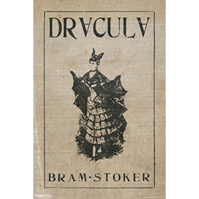 Pyramid America Dracula Bram Stoker Vintage Style Art Print Poster 12x18 inch