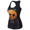 ROPALIA Women's Punk Digital Print Singlet Gothic Tank Tops A15