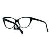 SA106 Womens Classic Gothic High Point Cat Eye Glasses Matte Black