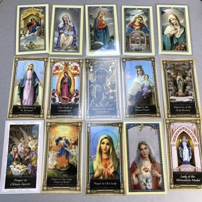 15 Assorted Blessed Mother Mary Holy cards