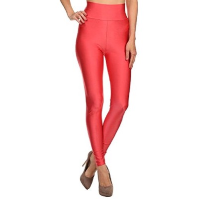 Simplicity Women's High Waist, Ankle Length Legging Pants (Fuchsia, One Size)