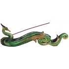 StealStreet SS-G-71395 Gold & Green Dragon Incense Burner, 12.75"