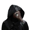 Steampunk Plague Beak Mask Gothic Cosplay Retro Doctor Bird Mask (Brown)