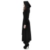 STEELMASTER Punk Gothic Knitted Slim Long Sleeves Hooded Evening Dresses (S)