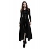 STEELMASTER Punk Gothic Knitted Slim Long Sleeves Hooded Evening Dresses (S)