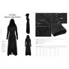 STEELMASTER Punk Gothic Knitted Slim Long Sleeves Hooded Evening Dresses (S)