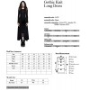 STEELMASTER Punk Gothic Knitted Slim Long Sleeves Hooded Evening Dresses (S)