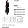 STEELMASTER Punk Gothic Knitted Slim Long Sleeves Hooded Evening Dresses (S)