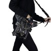 STEELMASTER Steam Punk Leather Handbag Fashion Messenger Bag Fanny Pack Gothic Shoulder Bag Cross Body Bag