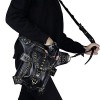 STEELMASTER Steam Punk Leather Handbag Fashion Messenger Bag Fanny Pack Gothic Shoulder Bag Cross Body Bag