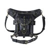 STEELMASTER Steam Punk Leather Handbag Fashion Messenger Bag Fanny Pack Gothic Shoulder Bag Cross Body Bag