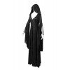 Steelmaster Women's High Priestess of the Coat Gothic Long Dress(Black) (XXXL)