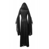 Steelmaster Women's High Priestess of the Coat Gothic Long Dress(Black) (XXXL)