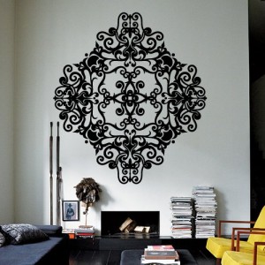 Wall Decor Vinyl Sticker Room Decal Ornament Mandala Tracery Lace Modern Art Deco Gothic Bedroom Abstract (S221)