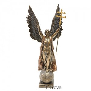 T-Trove Cold Cast Bronze Archangel St Gabriel in Hungary's Heros Square Statue Figurine T-Trove Cold Cast Bronze Archangel St Gabriel in Hungary's Heros Square Statue Figurine