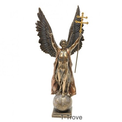 T-Trove Cold Cast Bronze Archangel St Gabriel in Hungary's Heros Square Statue Figurine
