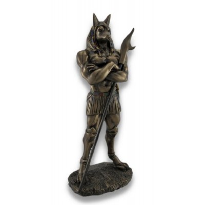 Egyptian God Anubis Statue Deity Jackal Figurine