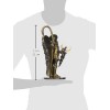 St. Saint Raphael Archangel Statue With Caduceus Healing Staff Bronze Finish-8566