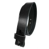 LS -Toneka Steampunk Narrow Cowhide Full grain Leather Belt Strap with interchangeable Snap Button Width 1.33 inches (40(fits 38" waist), Black)