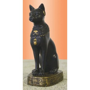 Small Egyptian Bast the Cat Goddess Figurine