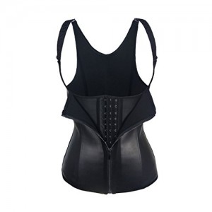 Topmelon Women Latex Underbust Training Cincher Workout Waist Trainer Corset,black, S Topmelon Women Latex Underbust Training Cincher Workout Waist Trainer Corset,black, S
