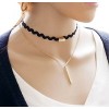 Tpocean 23Pcs Vintage Gothic Lace Tattoo Punk Velvet Choker Necklaces