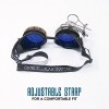 Enjoy Your Steampunk Victorian Style Goggles with Compass Design, Azure Blue lenses & ocular Loupe