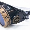 Enjoy Your Steampunk Victorian Style Goggles with Compass Design, Azure Blue lenses & ocular Loupe