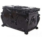 1 X Anna sui style Classic Black Retro Double makeup cotton cosmetics Storage box